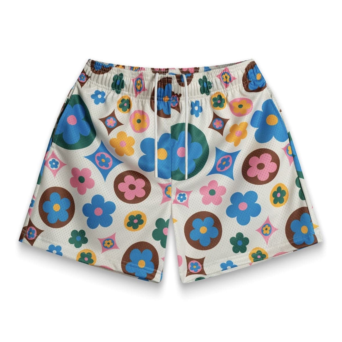 Bravest Studios Flower Cream Multi Shorts