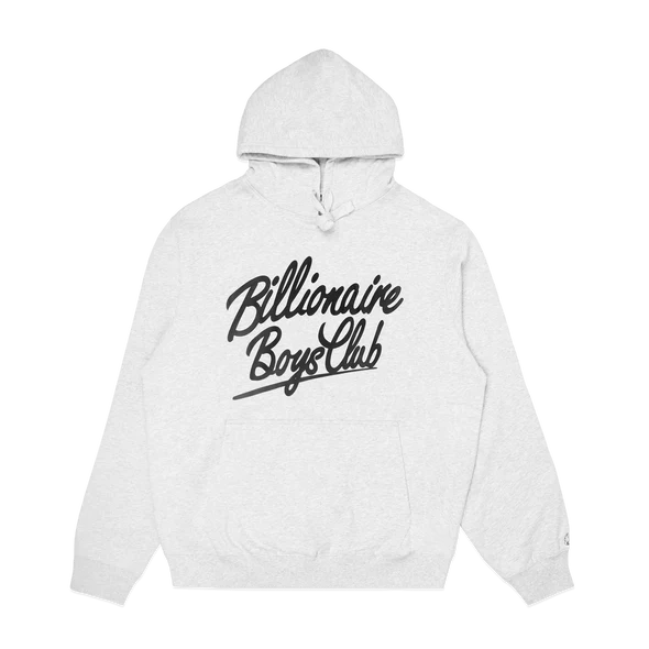 Billlionaire Boys Club BB Script Hoodie Heather Grey