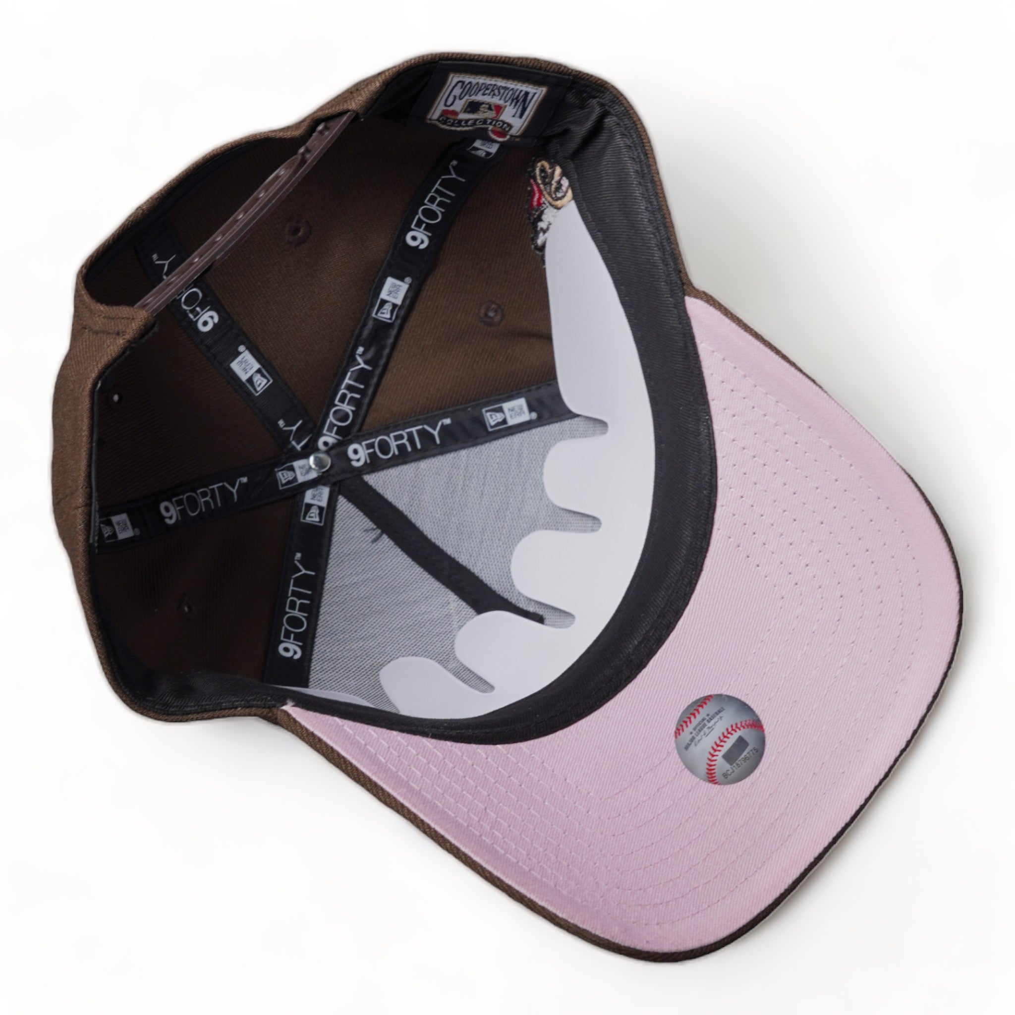 New era hat capcity buy los angeles dodgers pink mocha 73/8