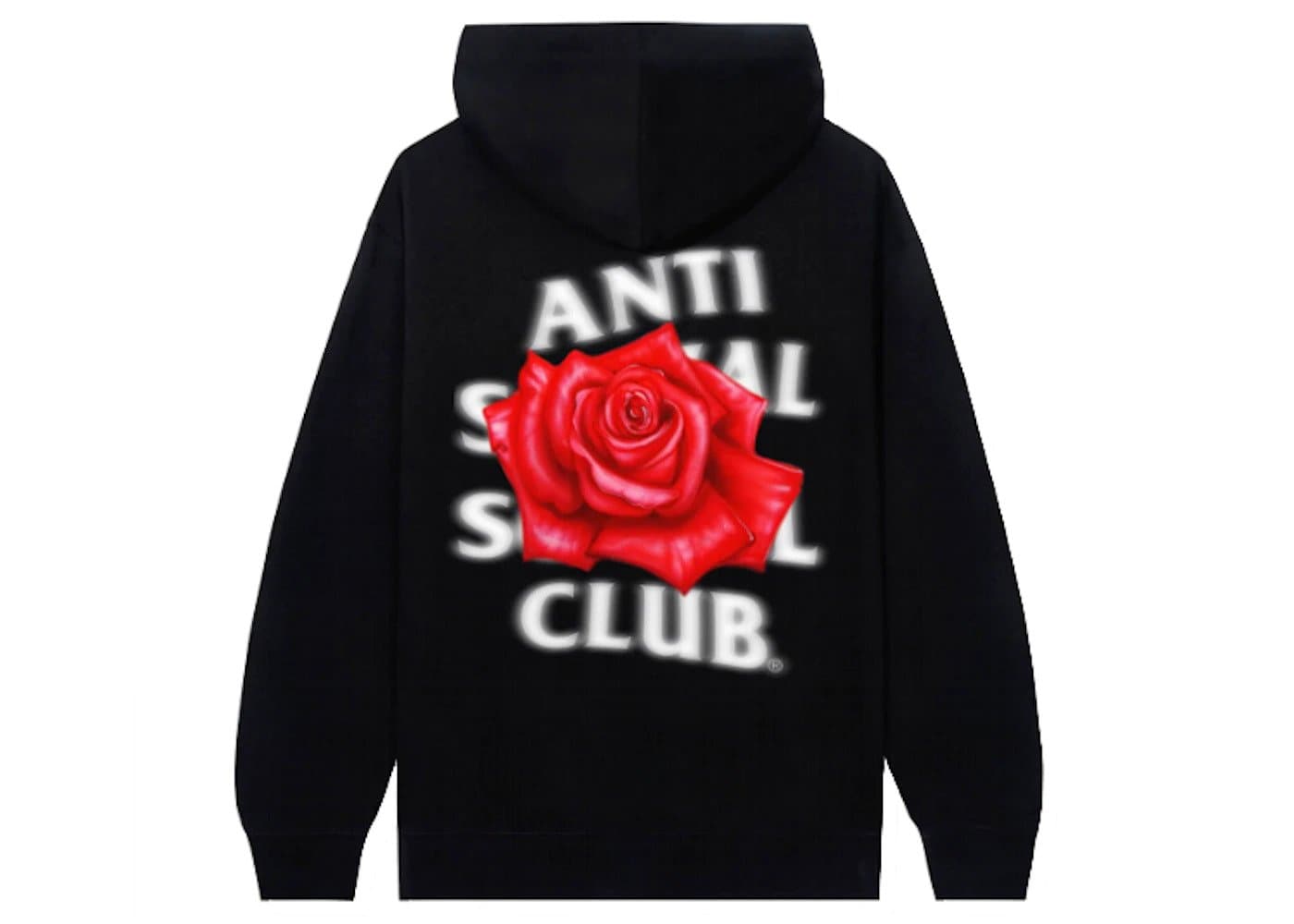 Anti Social Social Club Roses Are Red Hoodie Black