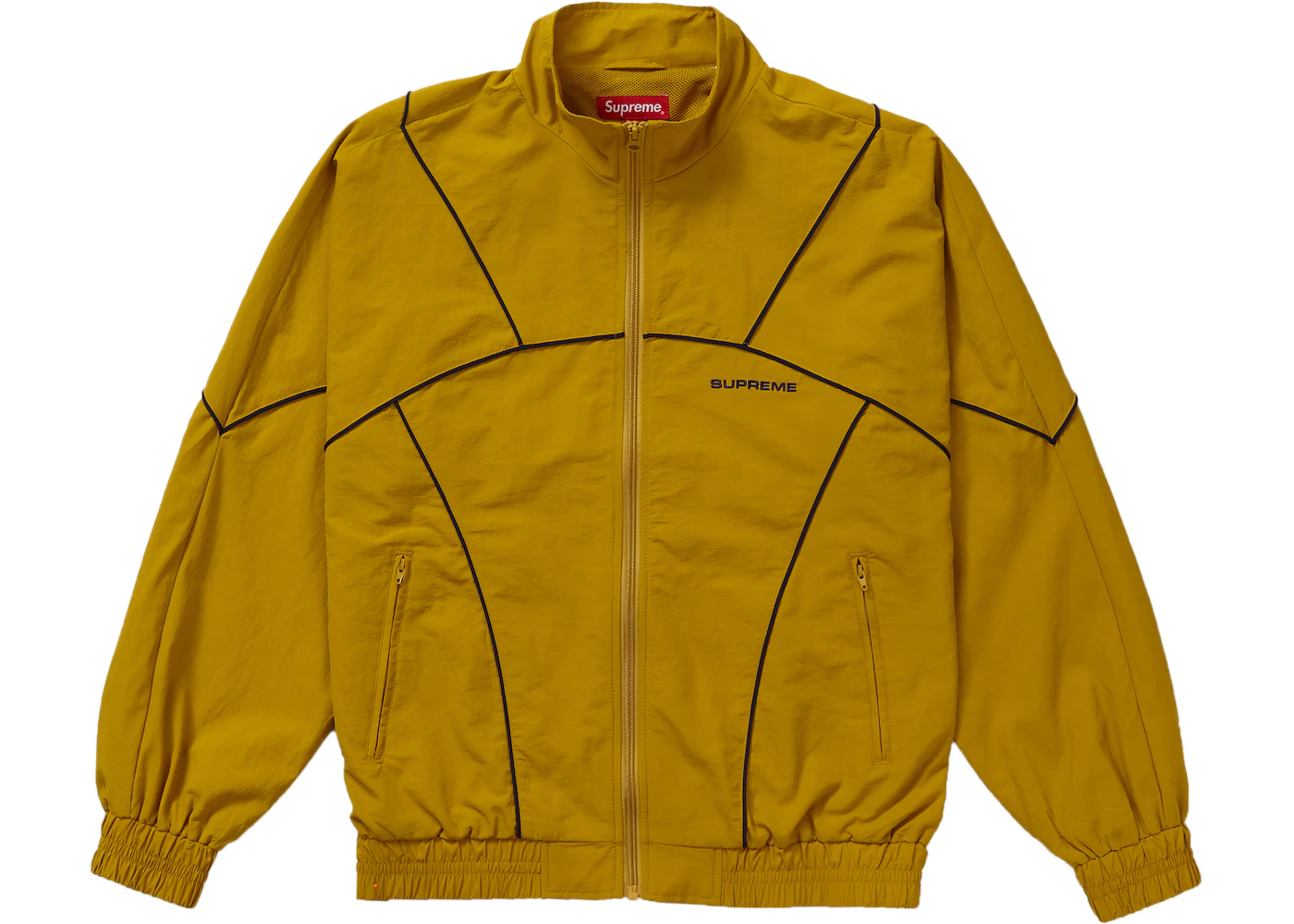 Supreme Piping Track Jacket (SS19) Mustard – The Magnolia Park