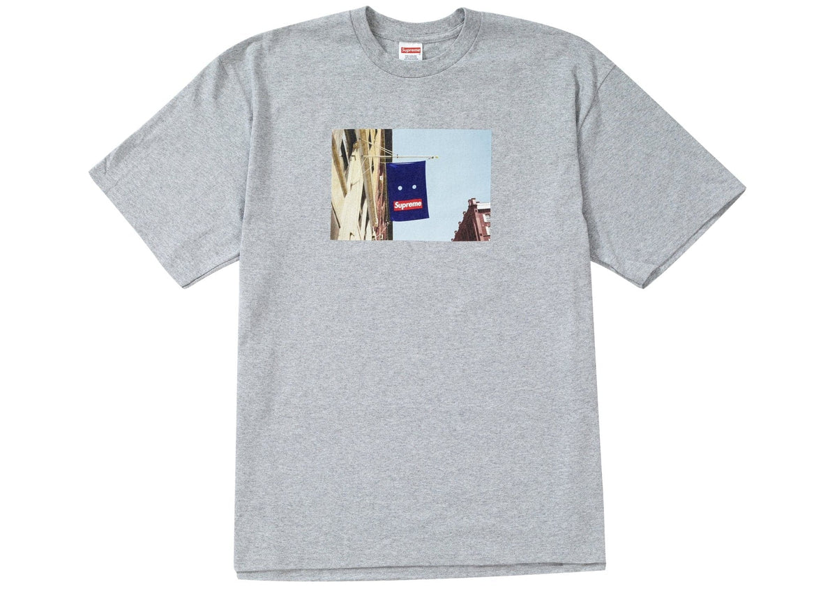 Supreme Banner Tee Heather Grey – The Magnolia Park