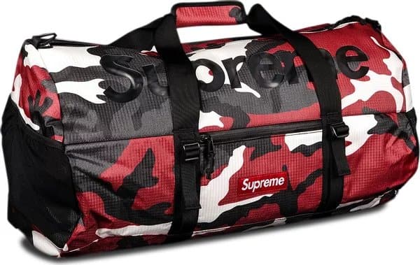 Check out the Supreme Duffle Bag White available on StockX