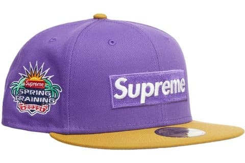 Supreme Purple 2-Tone Box Logo New Era Fitted