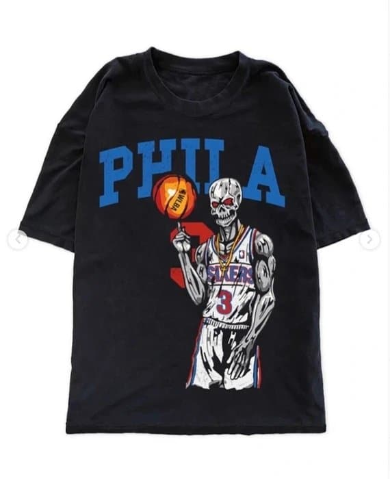 Warren Lotas Allen Iverson Sixers Philadelphia 76ers T Shirt - teejeep