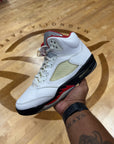 Jordan 5 Retro Fire Red Silver Tongue (2020) (Pre-Owned)