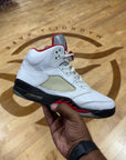 Jordan 5 Retro Fire Red Silver Tongue (2020) (Pre-Owned)