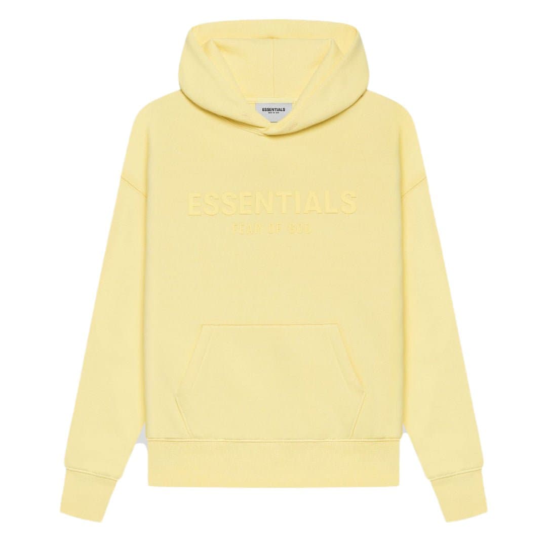 FEAR OF GOD ESSENTIALS KIDS PULL-OVER HOODIE - YELLOW/LEMONADE - The Magnolia Park