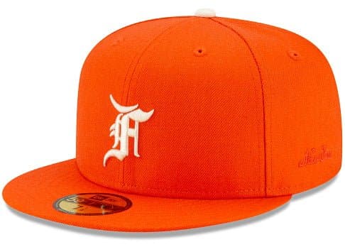 FEAR OF GOD ESSENTIALS NEW ERA 59FIFTY FITTED HAT (FW21) - ORANGE - The Magnolia Park