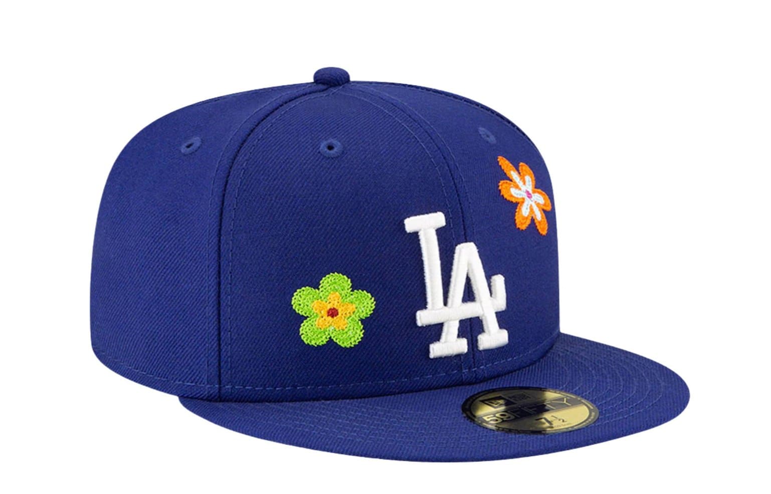 NEW ERA - 59FIFTY LOS ANGELES DODGERS / FLOWER POWER FITTED CAP / PINK UNDERBRIM (ROYAL) - The Magnolia Park