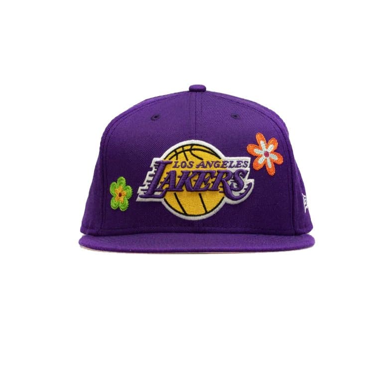 LA Lakers Hat 7 3/8 Purple Bandana New Era Paisley Cap Los Angeles