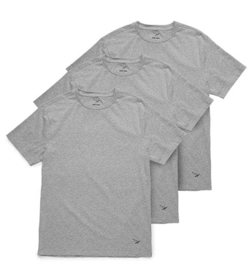 PAPER PLANES - ESSENTIAL 3 PACK TEES (HEATHER GREY) - The Magnolia Park