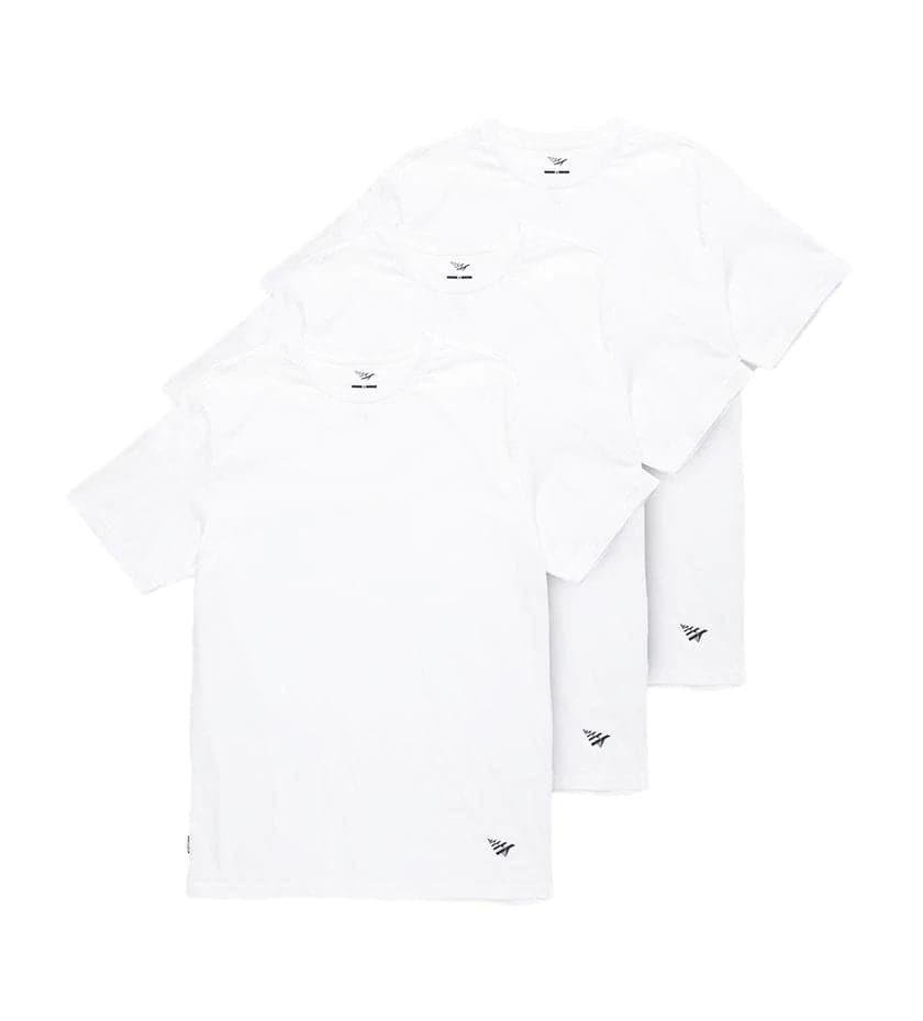 PAPER PLANES - ESSENTIAL 3 PACK TEES (WHITE) - The Magnolia Park