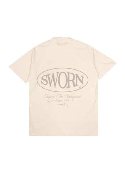 Sworn To Us Hollywood Tee (Natural) - The Magnolia Park