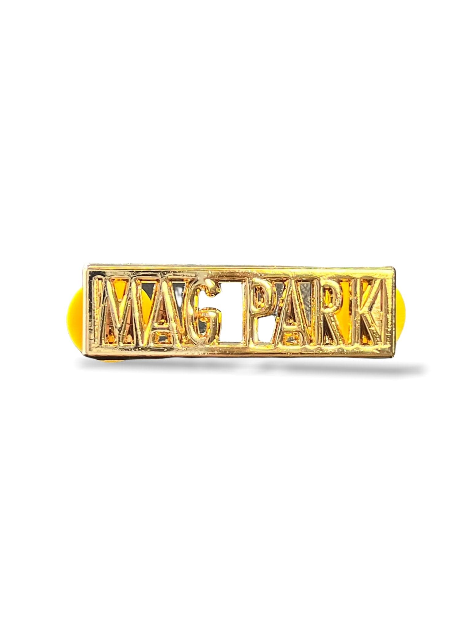 WORLD FAMOUS MAG PARK - LACE LOCK PIN (GOLD) - The Magnolia Park